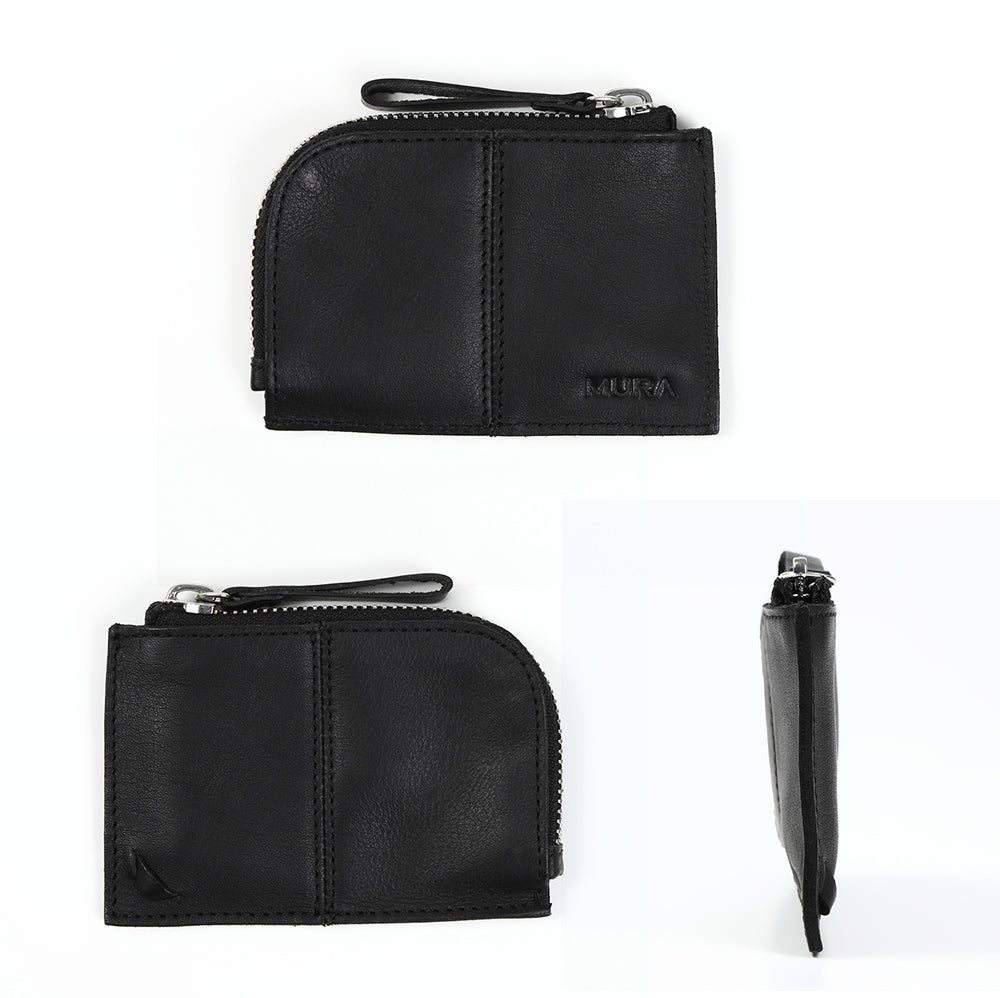 牛本革 キーリング付き マルチ収納ケース