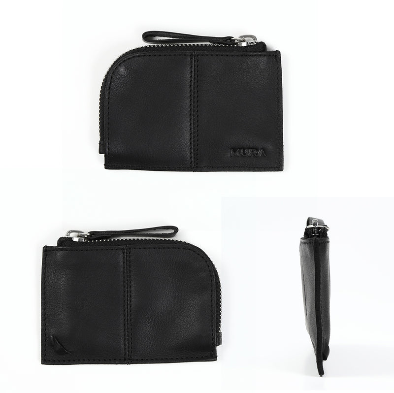 牛本革 キーリング付き マルチ収納ケース