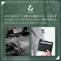 牛本革 ネックストラップ付 伸縮リール  IDカードケース