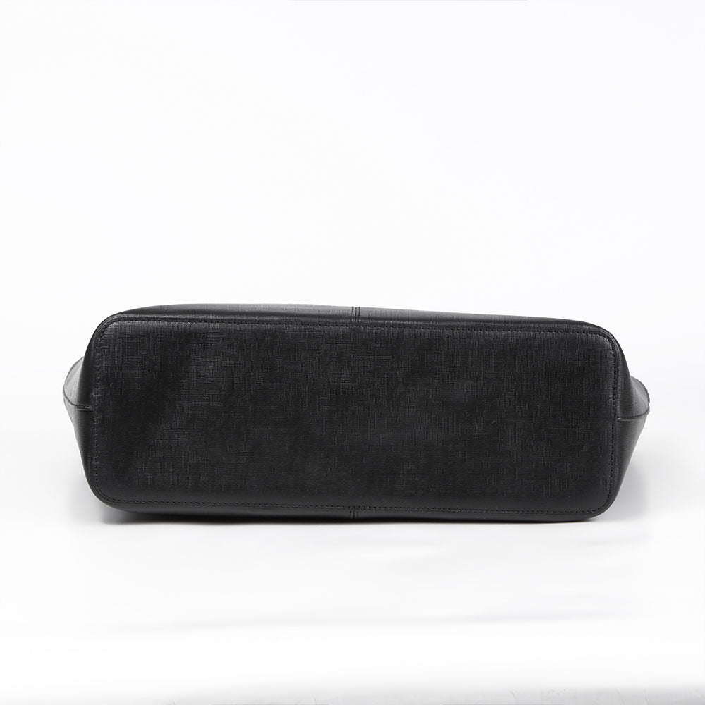 本革 サフィアーノレザー シンプル トートバッグ