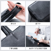 本革 サフィアーノレザー シンプル トートバッグ