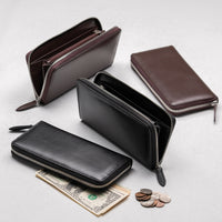 ゴートレザー YKK ラウンドファスナー 長財布