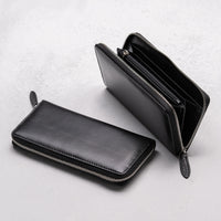 ゴートレザー YKK ラウンドファスナー 長財布