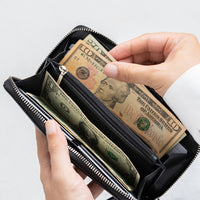 ゴートレザー YKK ラウンドファスナー 長財布