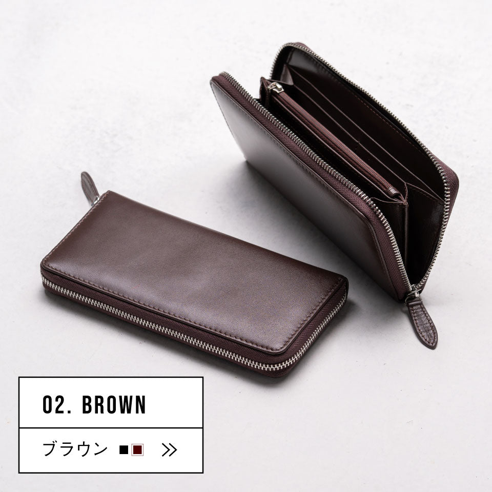 ゴートレザー YKK ラウンドファスナー 長財布 – MURA-ムラ