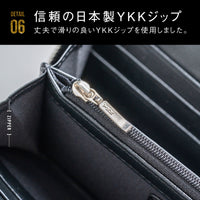 ゴートレザー YKK ラウンドファスナー 長財布
