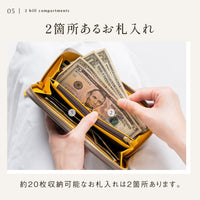 【改良版】ソフトシュリンクレザー バイカラー ラウンドファスナー 長財布