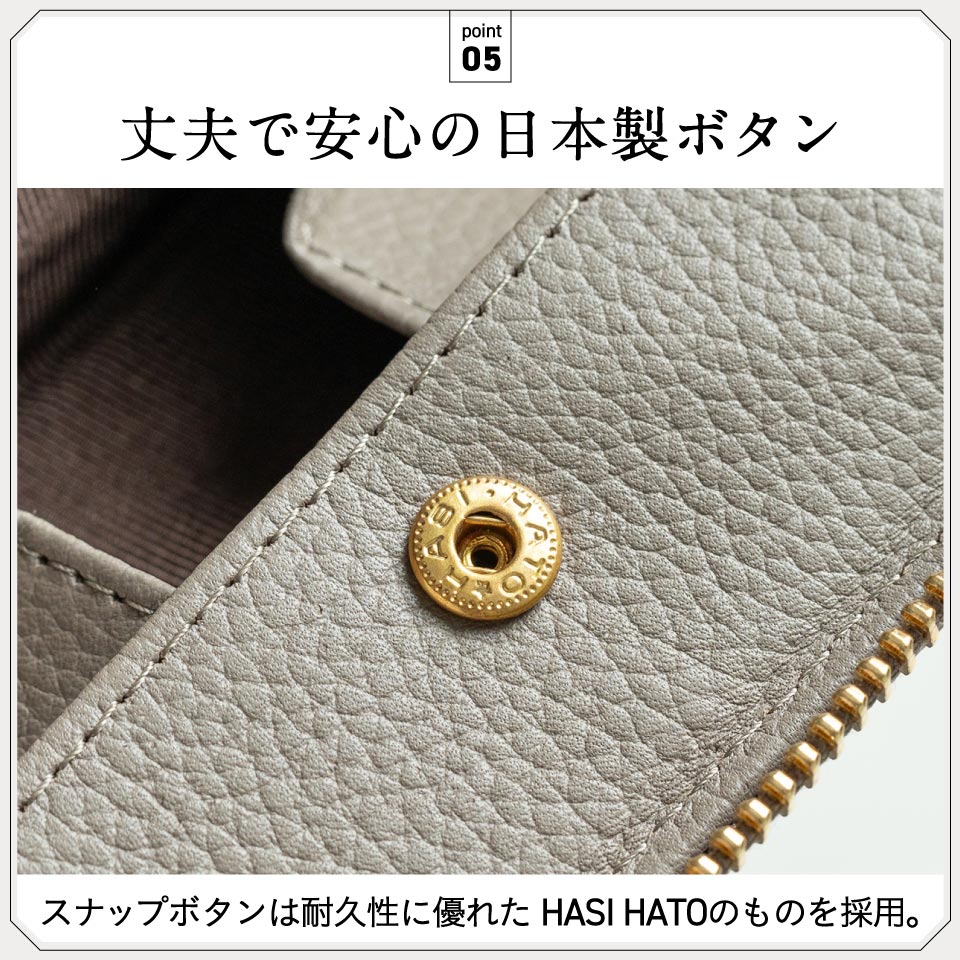 牛革 シュリンクレザー YKKラウンドファスナー ボックス型小銭入れ 二つ折り財布