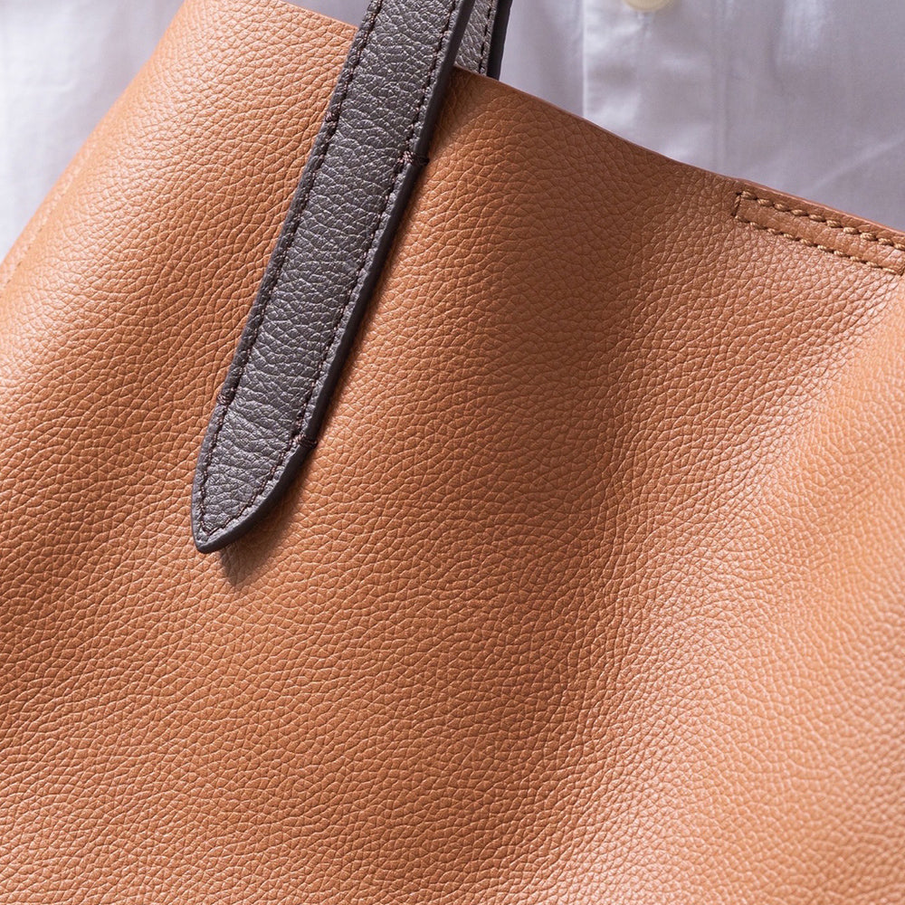 シュリンクレザー 本革 a4 大容量 トートバッグ