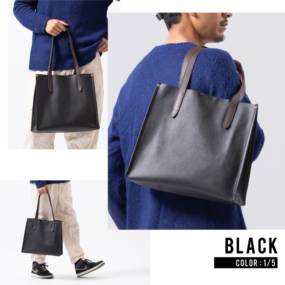 シュリンクレザー 本革 a4 大容量 トートバッグ – MURA-ムラ
