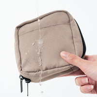 サスティナブル R-PET 撥水抗菌 中身が一目でわかる スクエア メイク ミニ 化粧ポーチ