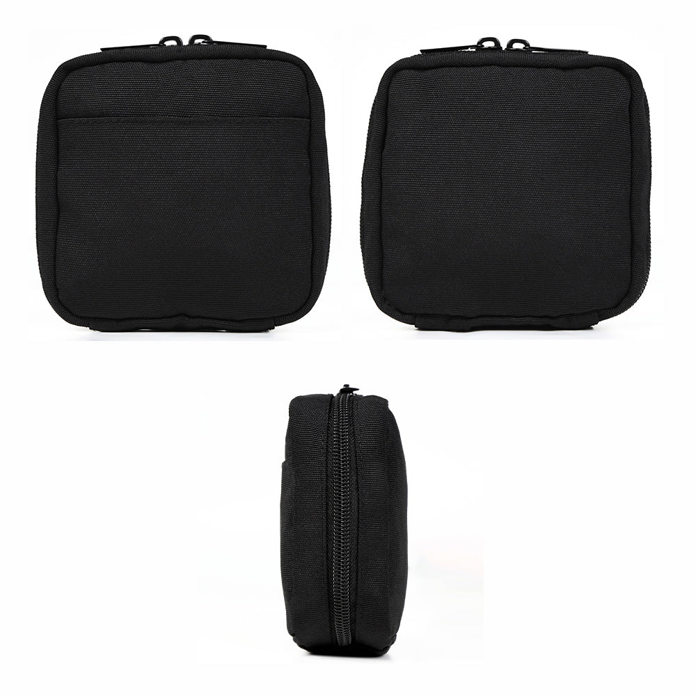 サスティナブル R-PET 撥水抗菌 中身が一目でわかる スクエア メイク ミニ 化粧ポーチ