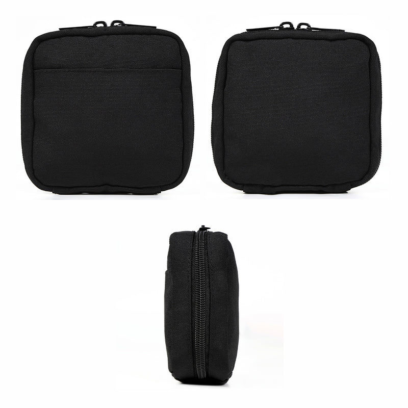 サスティナブル R-PET 撥水抗菌 中身が一目でわかる スクエア メイク ミニ 化粧ポーチ