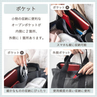 R-PET(リサイクルポリエステル) 撥水 抗菌 仕切り付き ミニ トートバッグ