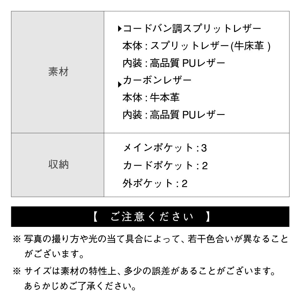 ラウンドファスナー コードバン調/カーボン レザー コインケース