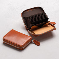 イタリアン/フルグレイン じゃばら式 スキミング防止 コンパクトミニ財布