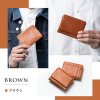 リサイクルPUレザー（合成皮革） 薄型コンパクト スキミング防止 メンズ フラグメントケース