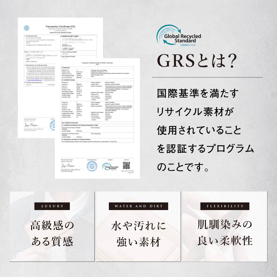 リサイクルPUレザー（合成皮革） 薄型コンパクト スキミング防止 メンズ フラグメントケース