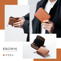 リサイクルPU(合成皮革) スキミング防止 コンパクトミニ財布