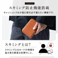 リサイクルPU(合成皮革) スキミング防止 コンパクトミニ財布