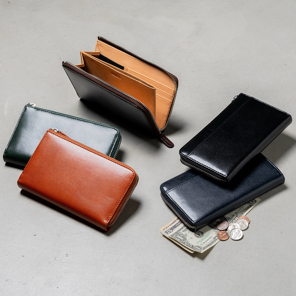 「ゴムが叶える収納革命」RANOVA（ラノーバ）イタリアンレザー L字型小さめ長財布