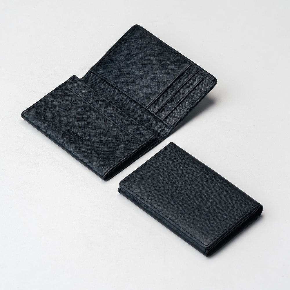 サフィアーノレザー 大容量 スリム名刺入れ