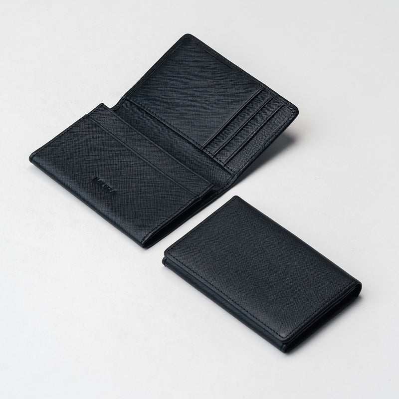 サフィアーノレザー 大容量 スリム名刺入れ