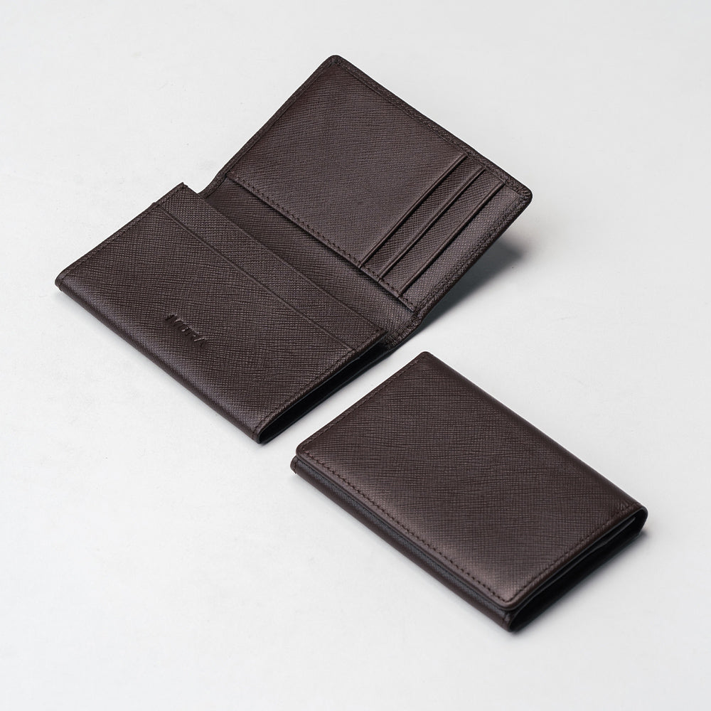 サフィアーノレザー 大容量 スリム名刺入れ