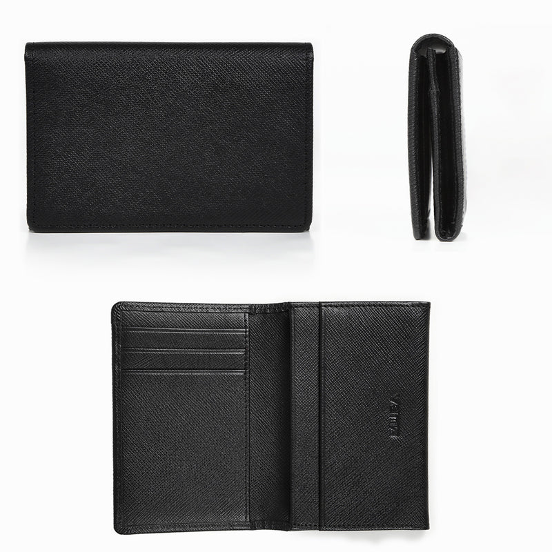 サフィアーノレザー 大容量 スリム名刺入れ