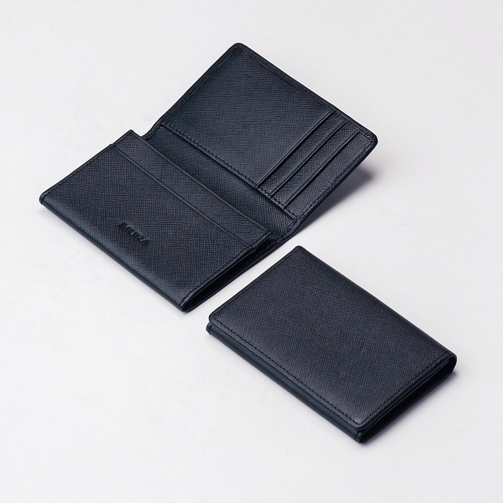 サフィアーノレザー 大容量 スリム名刺入れ