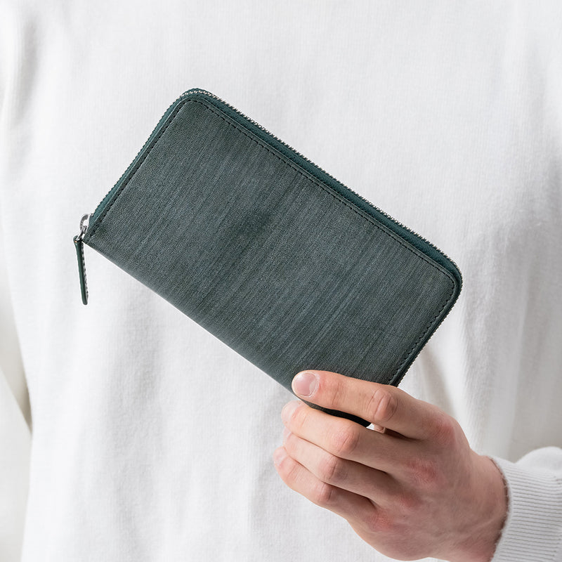 「ゴムが叶える収納革命」RANOVA WORKS（ラノーバ ワークス）ブライドルイタリアンレザー 事業主用 多機能長財布