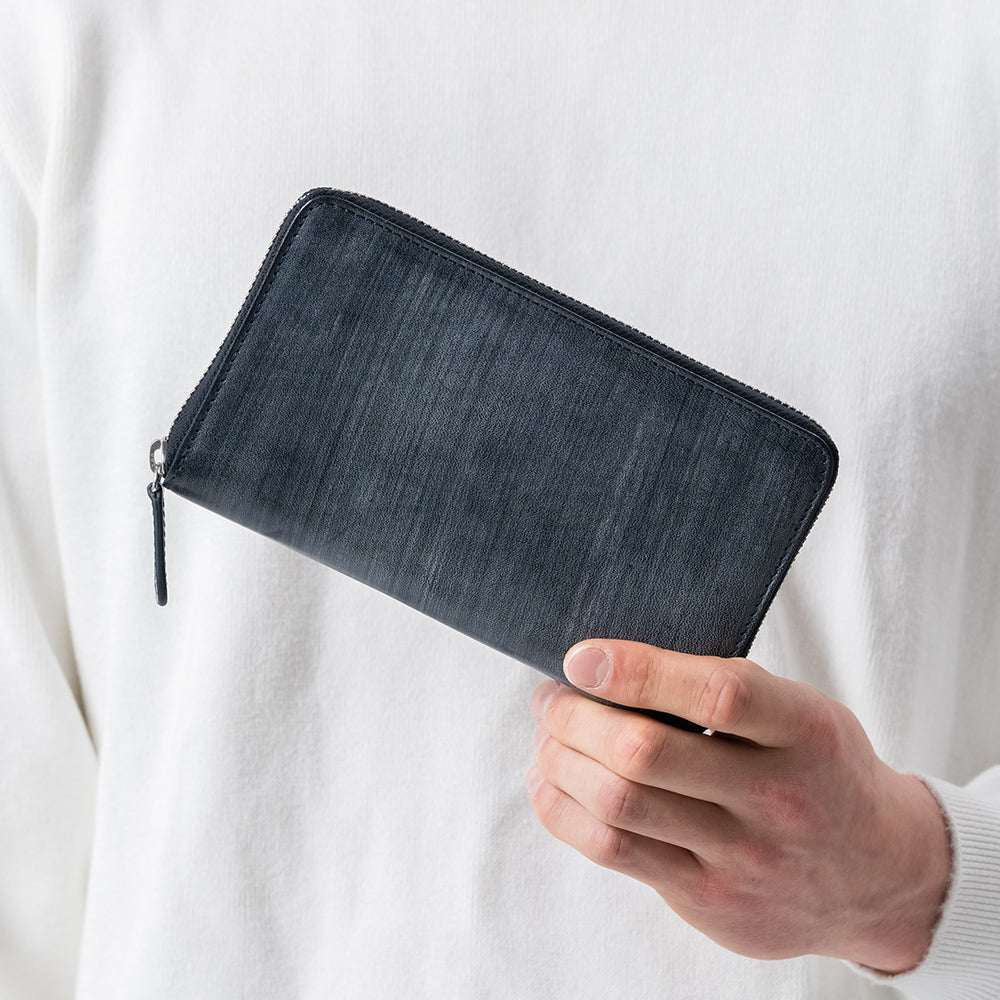 「ゴムが叶える収納革命」RANOVA WORKS（ラノーバ ワークス）ブライドルイタリアンレザー 事業主用 多機能長財布