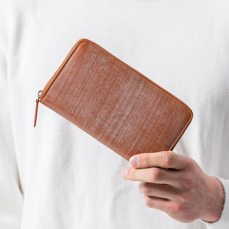 「ゴムが叶える収納革命」RANOVA WORKS（ラノーバ ワークス）ブライドルイタリアンレザー 事業主用 多機能長財布