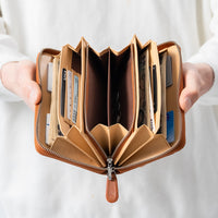 「ゴムが叶える収納革命」RANOVA WORKS（ラノーバ ワークス）ブライドルイタリアンレザー 事業主用 多機能長財布