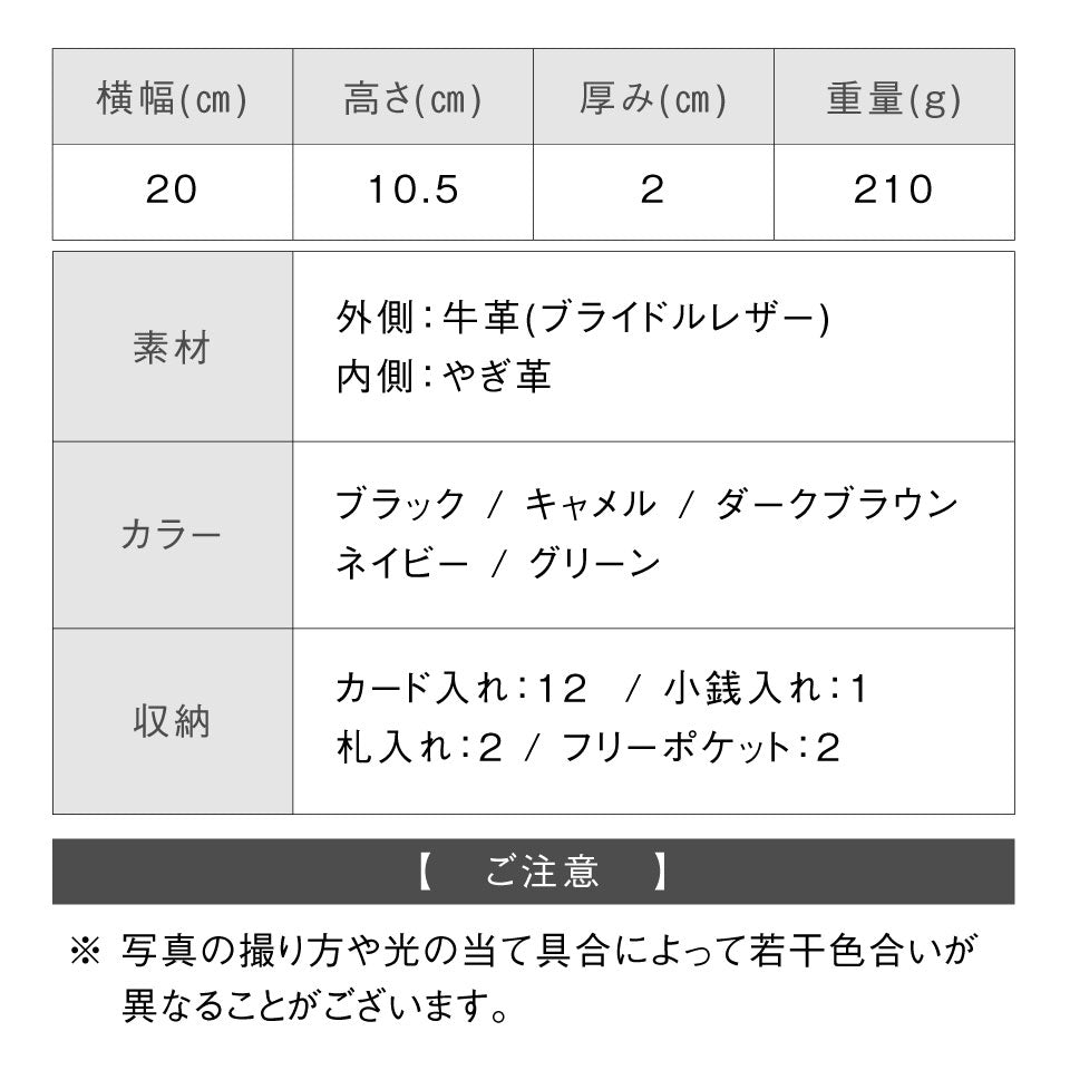 ブライドルイタリアンレザー YKKラウンドファスナー スキミング防止 長財布