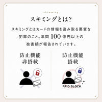 イタリア製シュリンクレザー スキミング防止機能付 じゃばら コンパクト カードケース