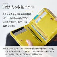 ツートンカラー サフィアーノ&ゴートレザー スキミング防止機能付き ラウンドファスナー 二つ折り財布