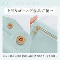 本革 サフィアーノレザー スキミング防止 コンパクト かぶせ蓋付き 薄型 長財布