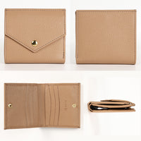 ゴートシュリンクレザー スキミング防止 スナップボタン 二つ折り財布