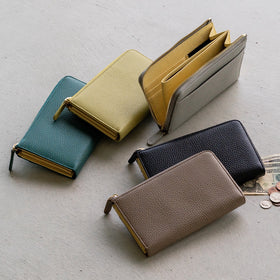 「ゴムが叶える収納革命」RANOVA W（ラノーバ W）イタリアンレザー 薄型ミニ長財