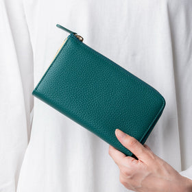 「ゴムが叶える収納革命」RANOVA W（ラノーバ W）イタリアンレザー 薄型ミニ長財