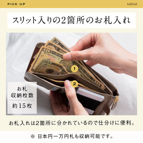 「ゴムが叶える収納革命」RANOVA SQUARE（ラノーバ スクエア）イタリアンレザー 薄型ミニ長財