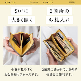 「ゴムが叶える収納革命」RANOVA W（ラノーバ W）イタリアンレザー 薄型ミニ長財