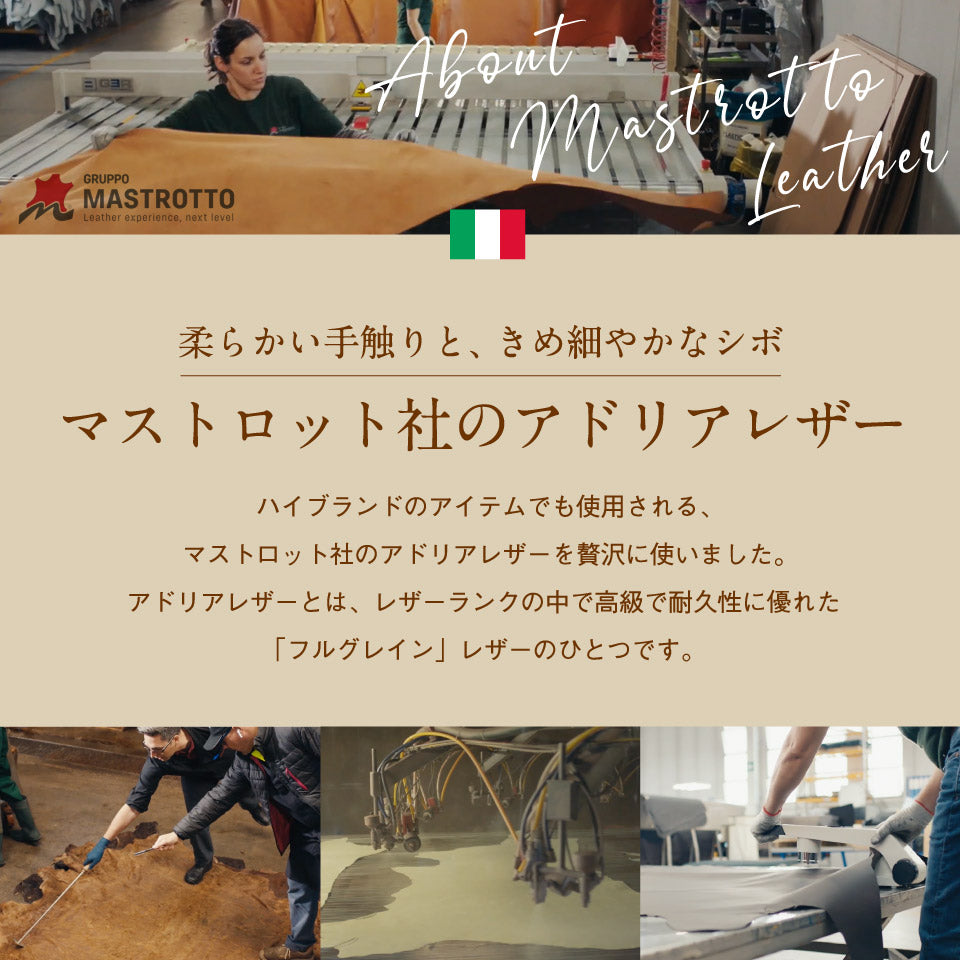 イタリアンレザー 薄型 L字ファスナー スリム 長財布