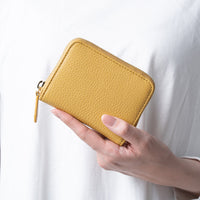 イタリアンレザー スキミング防止 ボックス型小銭入れ コンパクト じゃばら式 ミニ財布