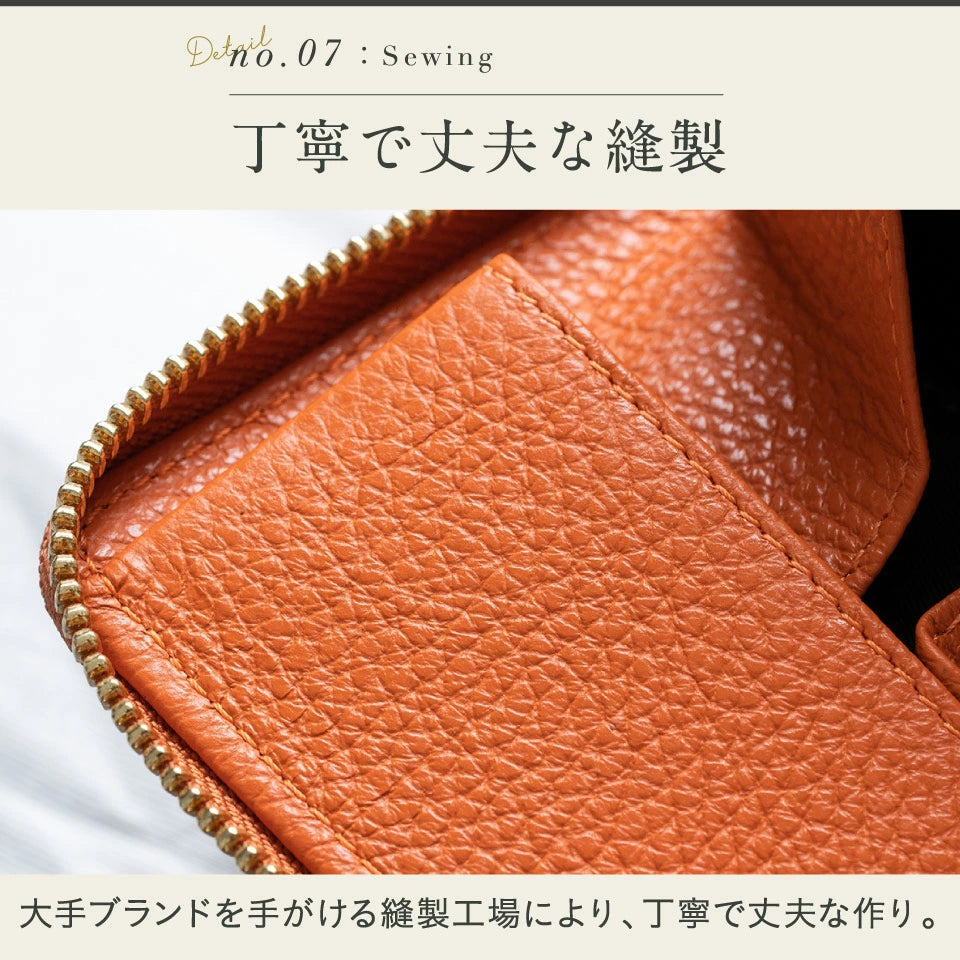 イタリアンレザー スキミング防止 ボックス型小銭入れ コンパクト じゃばら式 ミニ財布