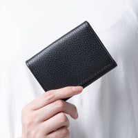 イタリアン/フルグレイン シュリンク レザー 大容量 名刺入れ