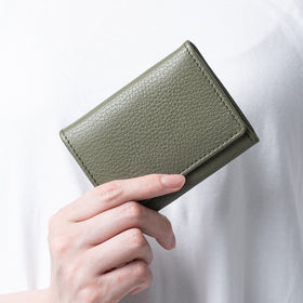 イタリアン/フルグレイン シュリンク レザー 大容量 名刺入れ