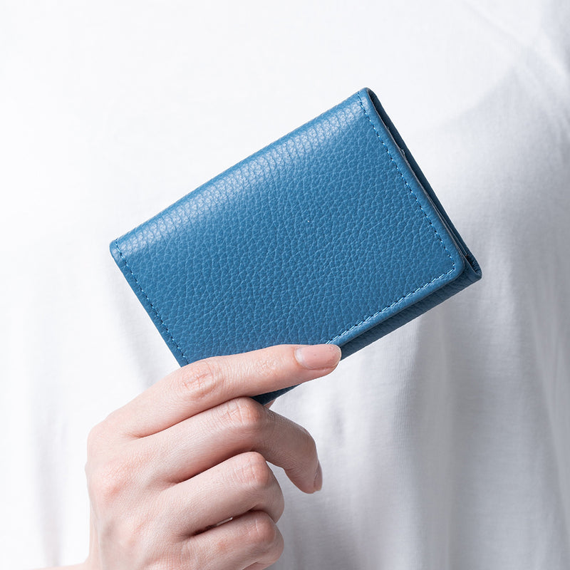 イタリアン/フルグレイン シュリンク レザー 大容量 名刺入れ