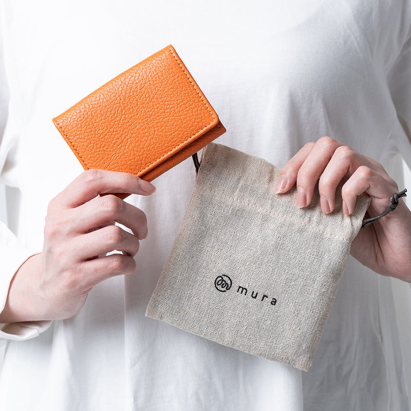 イタリアン/フルグレイン シュリンク レザー 大容量 名刺入れ